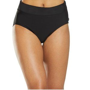 Reebok Solid Zip-Pocket Bikini Bottoms PLUS SIZE